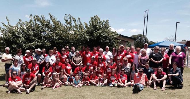 Only a small fraction of the Hedrick Clan, founded by my grandmother and her sister-in-law, Verlie.